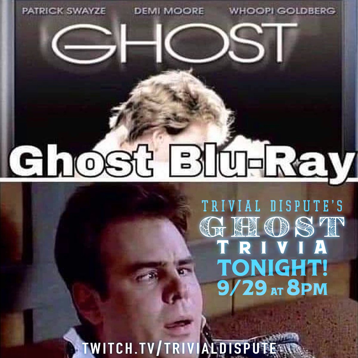 trivialdispute's tweet photo. Tonight! We're talking about GHOSTS, from the spooky to the romantic.
Free to play! Win charitable donations and personalized photoshops!
Thursday, 9/29 8pm edt
https://t.co/2mtjLshvOU
#ghost #ghotstrivia #ghostfacts #halloween #halloweentrivia #spookytrivia https://t.co/bb4O565pDN