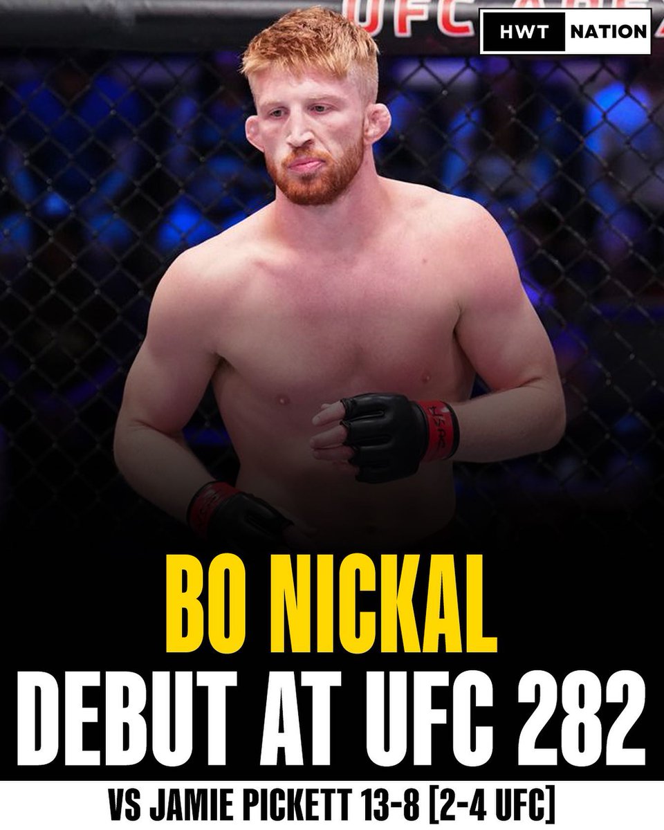 Bo Nickal will be making his debut at UFC 282 🔥🔥