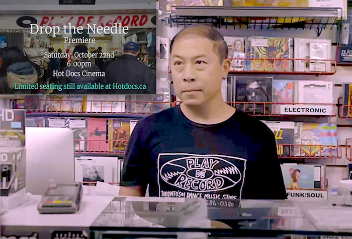 Drop The Needle documentary about popular Toronto record shop #PlayDeRecord and the music scene it helped nurture premieres at Hot Docs Theatre Oct. 22 with Play De's Eugene Tam, director Robert Freeman and various vinyl achievers in attendance: theperlichpost.blogspot.com/2022/09/play-d…