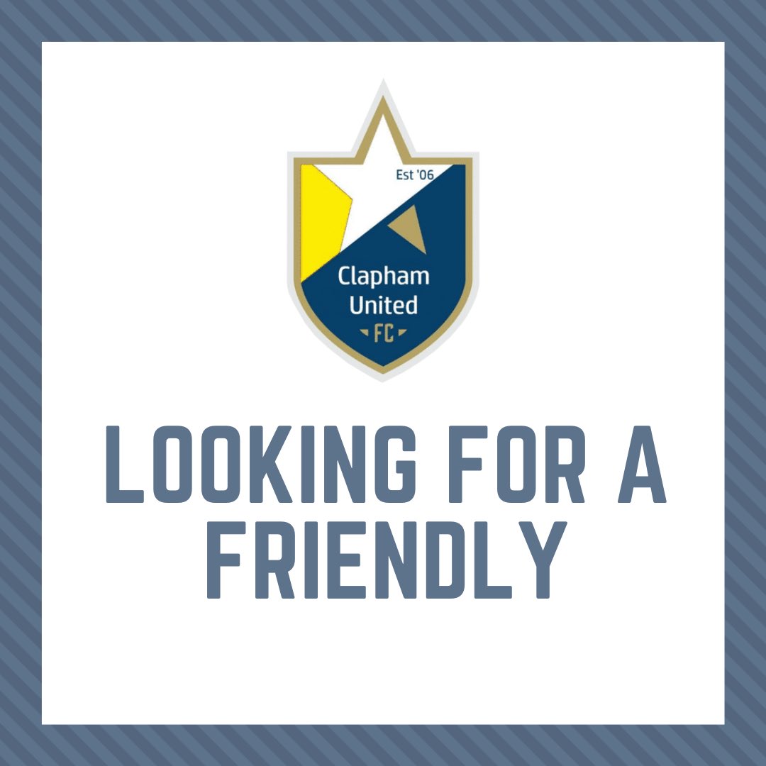 Anyone looking for a game this Sunday? ⚽️

Please do get in touch or spread the word to any clubs you know who might be interested 🙌 

Drop us a message for further info 📧