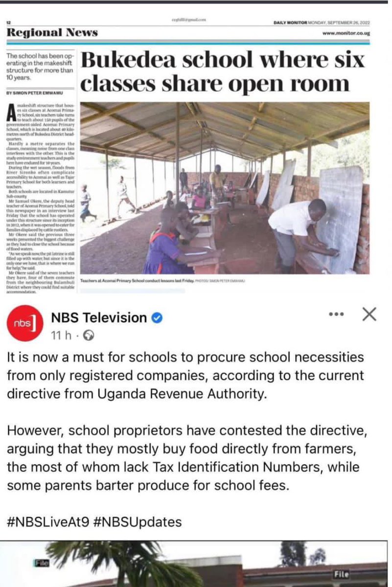 NsubugaPeterRo1's tweet photo. @SammyUG01 @ntvuganda @Edward_Muhumuza @MwesigyeWalter Students don’t protest the hiking school fees that their poor parents have to pay in Uganda 😭😭 @UN_HRC @UNICEFUganda @USUN @POTUS @Europarl_EN  @IMFinEurope @IMFAfrica @IMFSpokesperson @imfcapdev @IMFNews #StopEACOP https://t.co/tW00dB9ydg