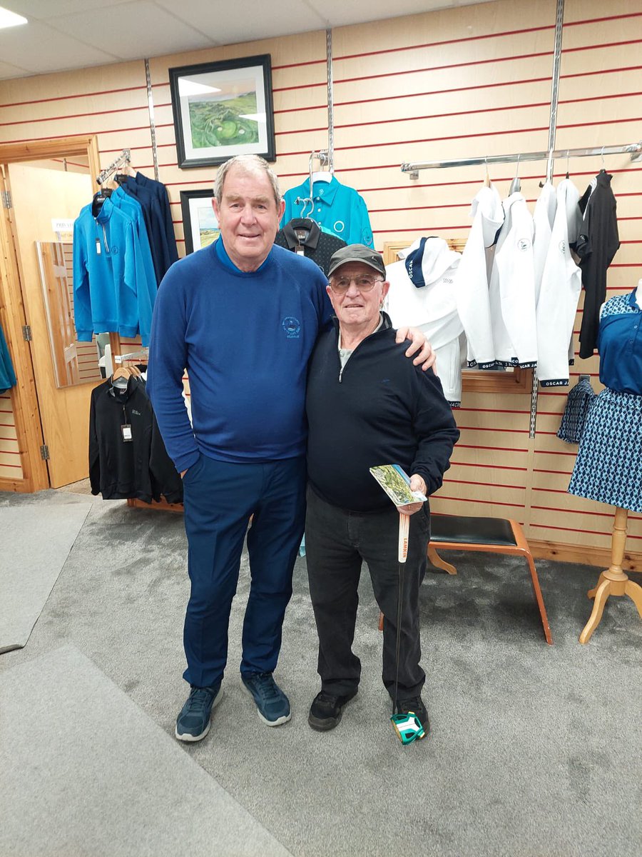 Delighted to welcome Christy Roche to the course today. Christy is a Champion Jockey &amp; trainer. Three times winner of the Irish Derby, and won the Epsom Derby on Secreto. He’s participating in our annual Friends of Carne event on Saturday and Saturday. 🐎⛳️