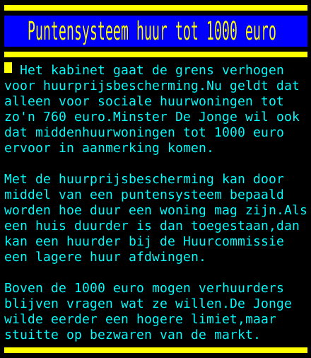 uitbreiding huurpuntensysteem