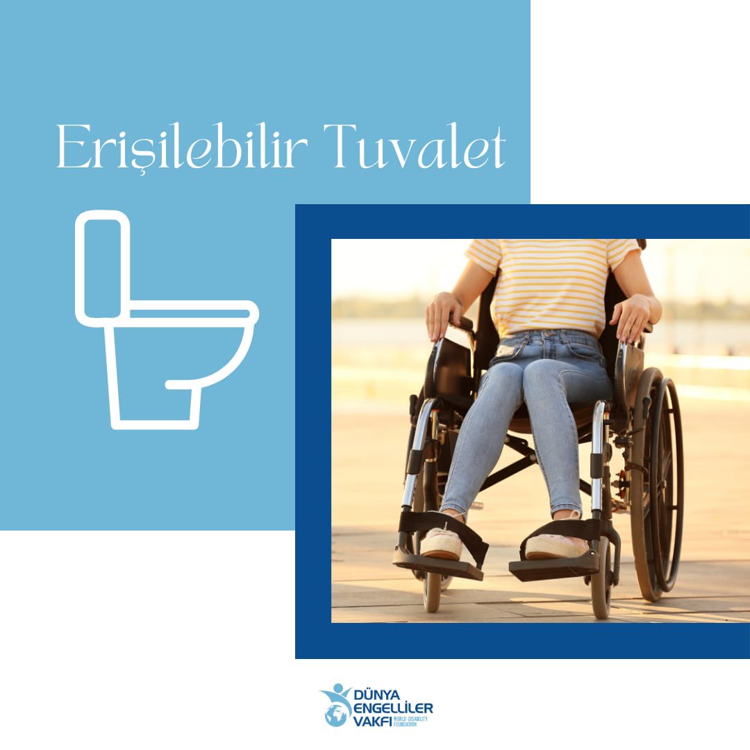 Erişilebilir tuvaletler normal bir klozetten daha yüksektir, çevresinde daha fazla alana sahiptir. Tutma çubukları ve geleneksel bir klozetten daha kolay ve daha güvenli kullanımını sağlayan diğer özellikleri vardır.