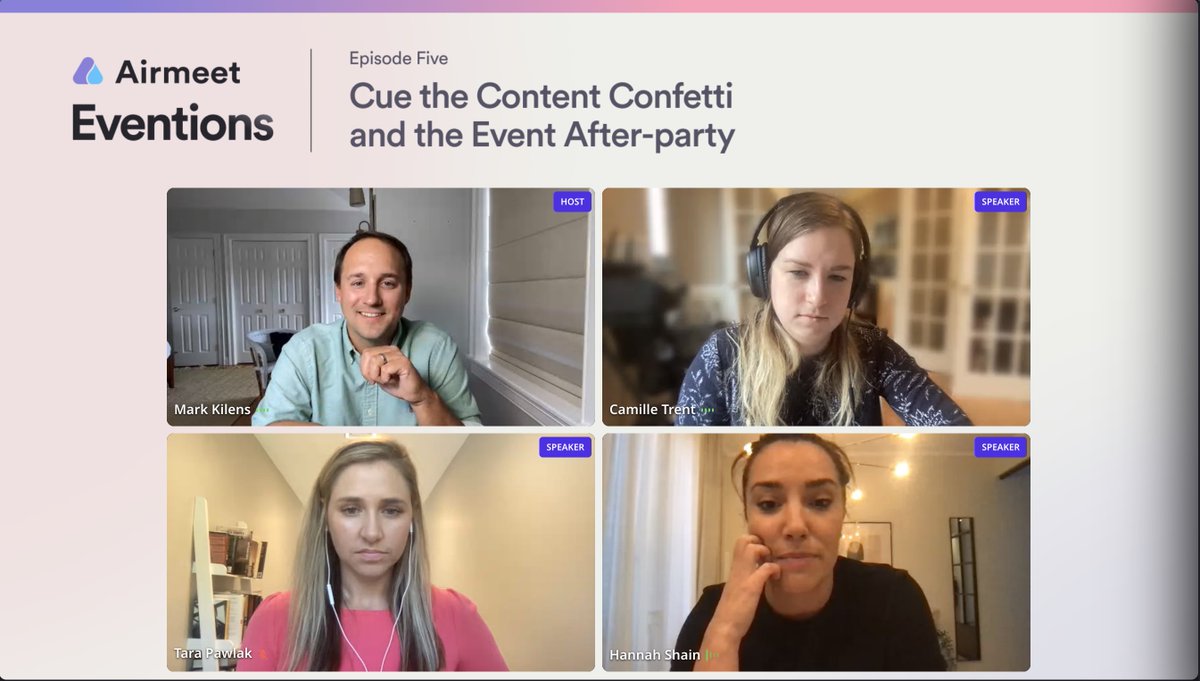 kabiruppal's tweet photo. We've got some amazing speakers with us talking about Content Confetti + super useful frameworks!
Live here - https://t.co/ILWliw3Lry
#Eventions
@camilletrent @MarkKilens @hshain
@getaccept @DoolyHQ @SmartBugMedia https://t.co/zP47lIoQT1