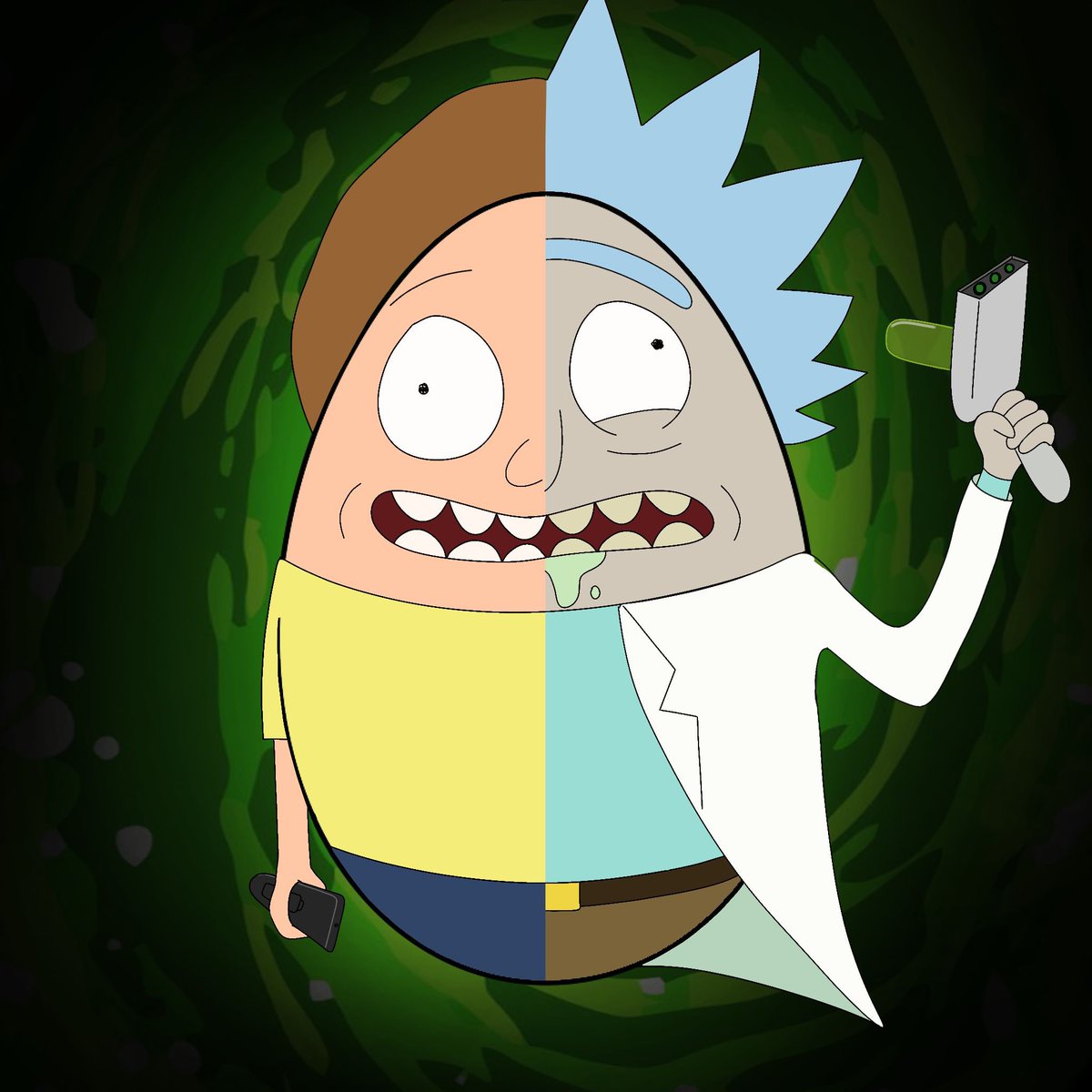 BOOM big reveal, I turned myself into an egg. Rotten Eggs, a thousand years! Wubba Lubba Dub Dub!