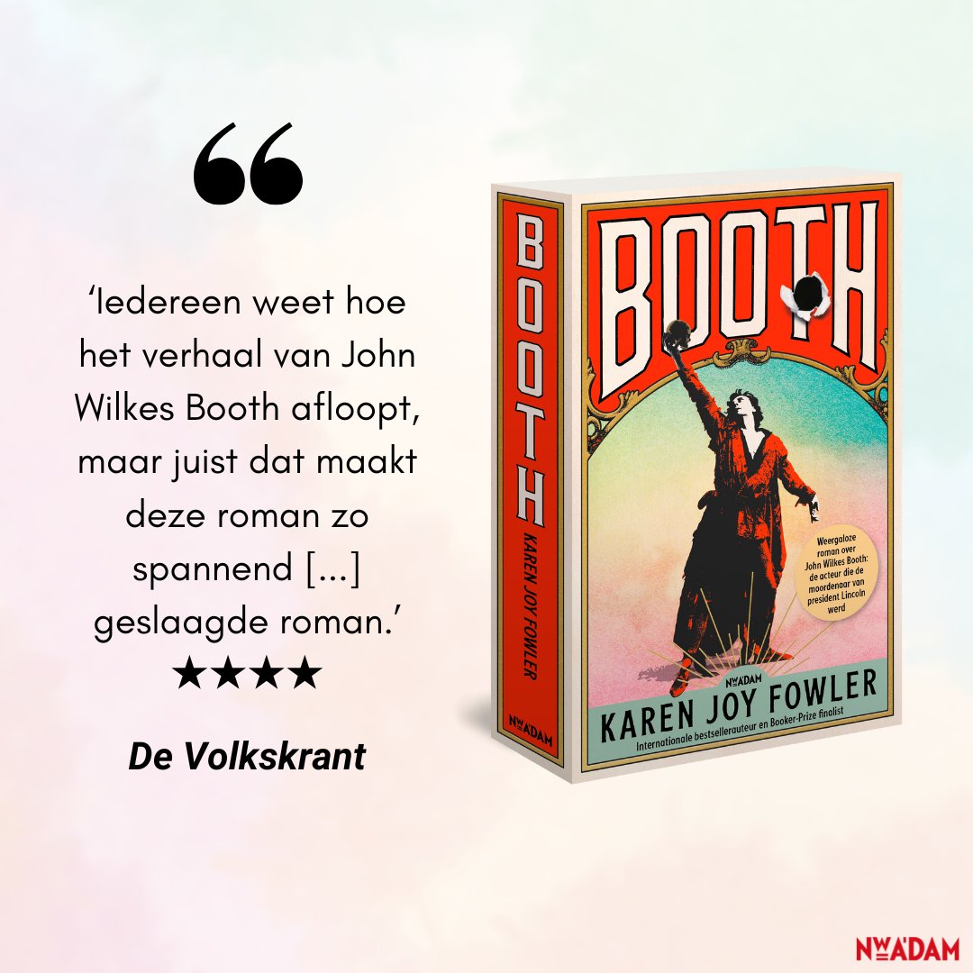 ParkUitgevers's tweet photo. Hele fijne recensie van Booth in de Volkskrant dit weekend! https://t.co/IYZmfOZVlx https://t.co/v5tr4KFww0