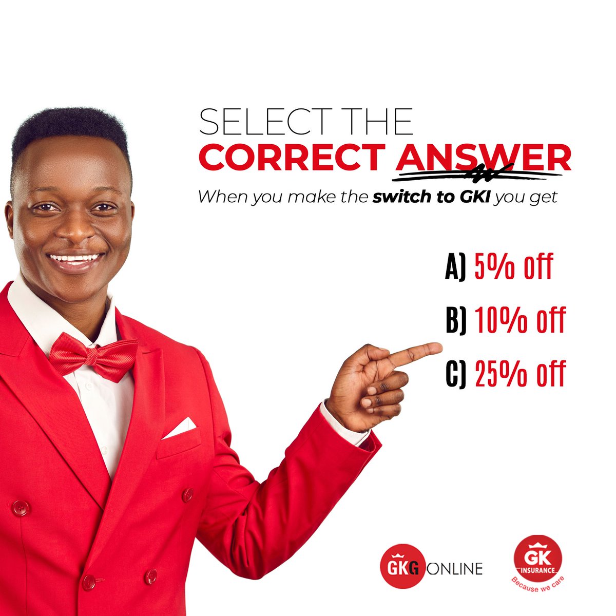 GKInsurance_ja's tweet photo. Select the correct answer below!✨
When you make the switch to GKI you get _________ % off.
•
To get a FREE quote and 10% off visit https://t.co/HX10vtN2vJ today!
#BecauseWeCare #WeGotYouCovered #GKI #MotorInsurance
#InsuranceJa https://t.co/w0AceaXKJH