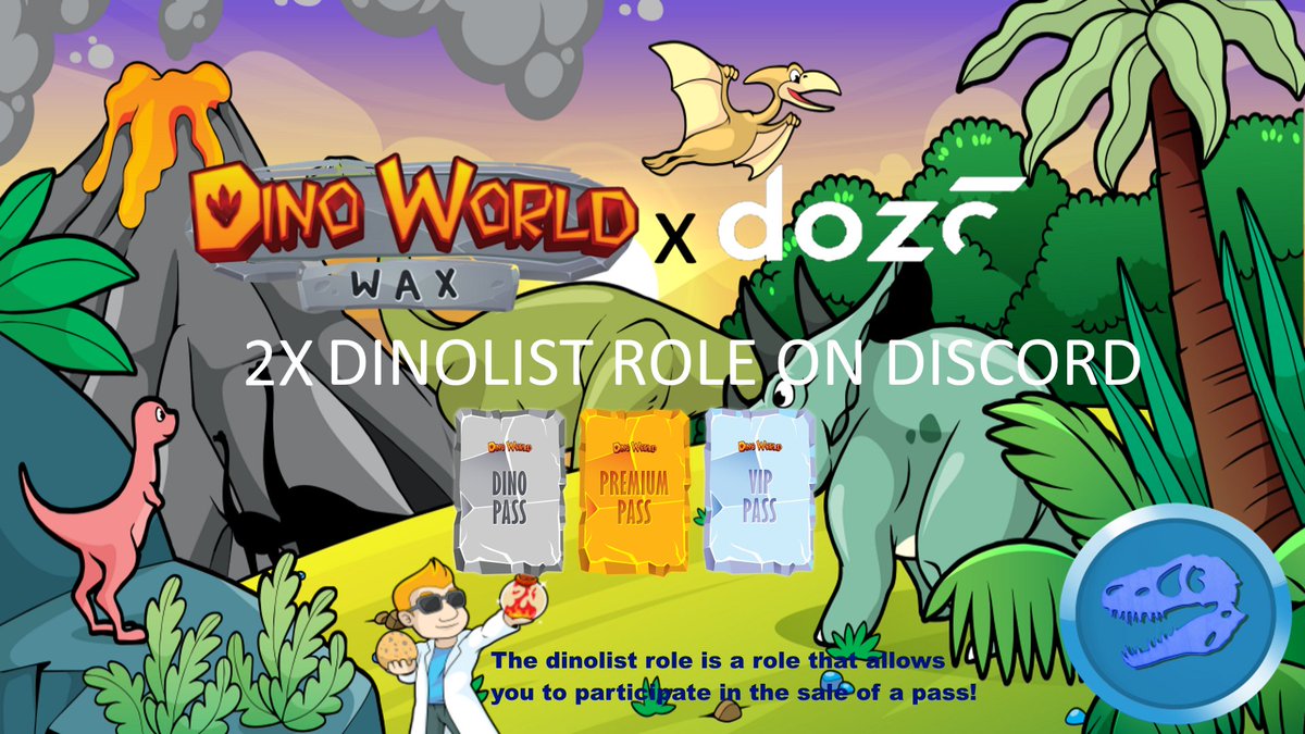 NailTraderr's tweet photo. 🎁Whitelist GIVEAWAY: 2x Dinolist Role
1⃣ Follow @NftDozo - @Dinoworldwax
2⃣ Like &amp; RT
3⃣ Drop your WAX  &amp; Discord ID below
🗓️Ends in 72h
Join Discord: https://t.co/lyGXV6us4h

#Giveaways #NFTProject #NFTdrop #Airdrop #NFTGiveaways #WAXP #Airdrop #NFTs #NFT #WAX #giveaway #free https://t.co/LtxAOiAJRU