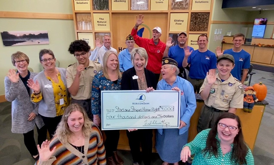 Horicon Bank on Twitter "We are thrilled to present this 4,000 check