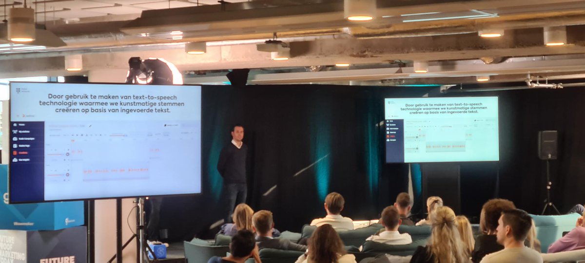 WedelSoft's tweet photo. Excited to be at GroupM NL today to discuss the Future of Audio, where Jort Koopman of @TalpaMediaSol presented case studies and shared their experience  of using @AdthosPlatform  Great to finally share what we've been doing together! 
#adtech #syntheticvoice #futureofaudio https://t.co/mVnPa9nFru