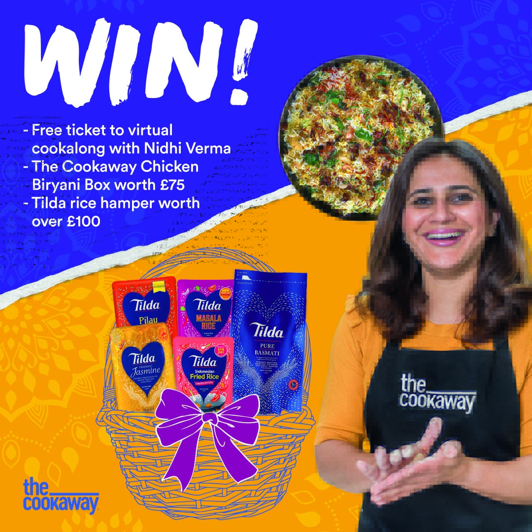 Want to discover the world from your kitchen? We’ve teamed up with our foodie friends <a href="/thecookaway/">Cookaway</a> to give you the chance to win a recipe box from their new Indian menus launched just in time for Diwali this year and a free Tilda hamper.

Sign up here: thecookaway.com/diwali-competi…