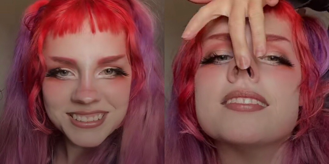 DistortFacial's tweet photo. Nokuchi nose fetish #nosefetish #pignose #nosehooks https://t.co/y6RDVV7Pqx