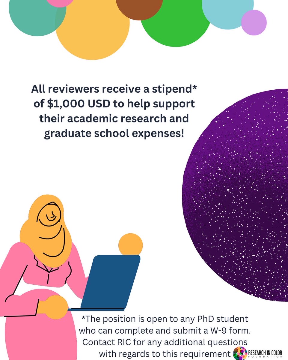 researchincolor's tweet photo. Calling all PhD students in economics and economics-adjacent fields! Are you interested in supporting Research in Color with its application review process? If so, apply now to be a 2023 graduate fellow!! Head to our website https://t.co/cpQszFaajM to apply and for more info! https://t.co/p8i3mE1EDf