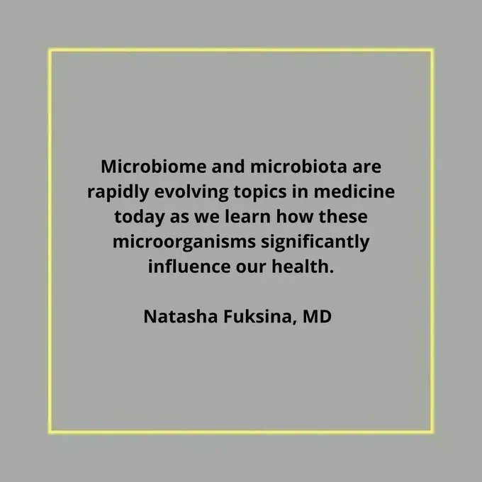 #Microbiome and #microbiota are rapidly evolving topics in medicine today as we learn how these #microorganisms significantly influence our health.⠀