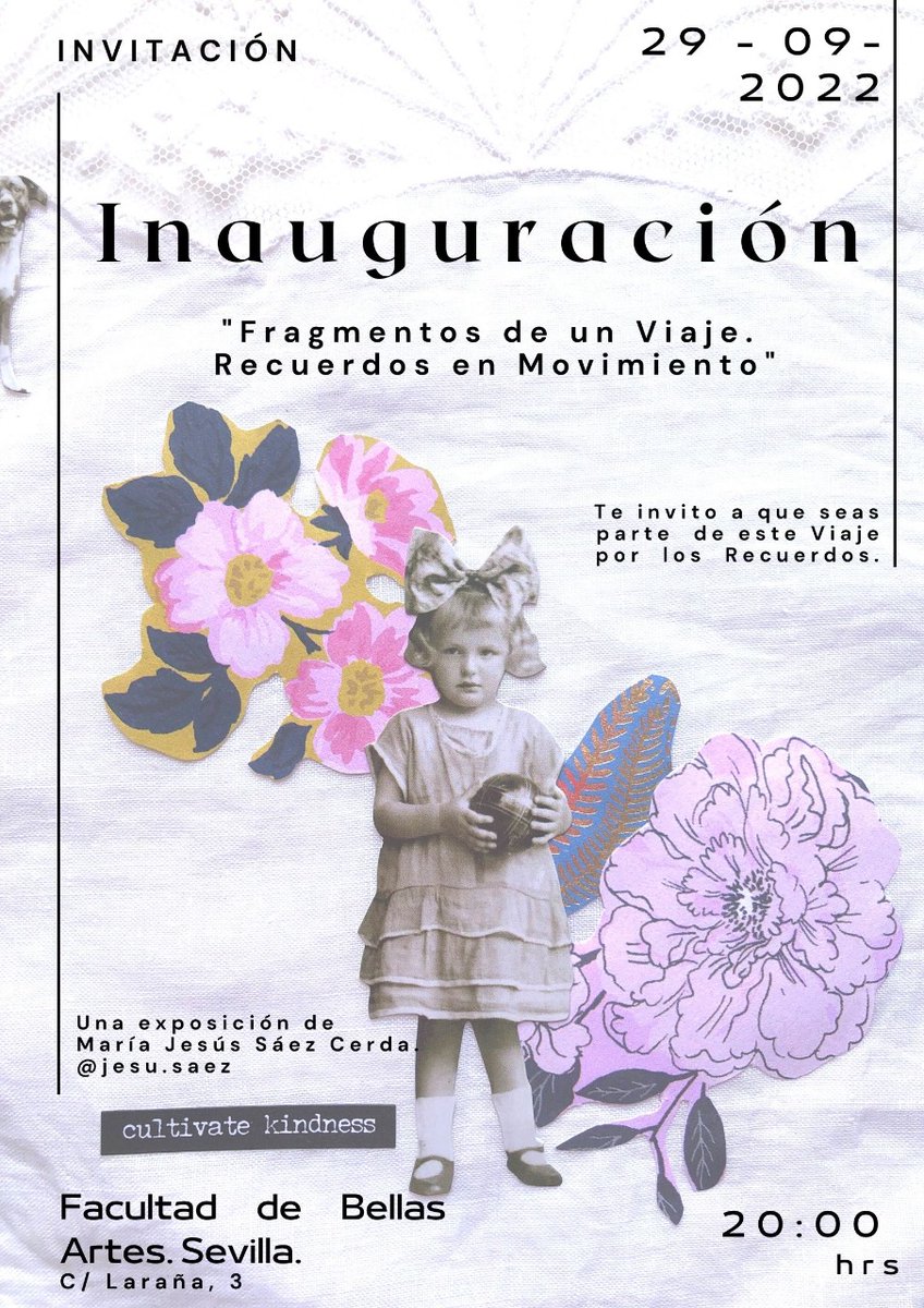 ccerda4's tweet photo. Hoy se inagura en @unisevillaSevilla , la primera exposición individual de María Jesús Saez Cerda , Arquitecta y Artista .@diariosevilla https://t.co/wPeGCxlvF6