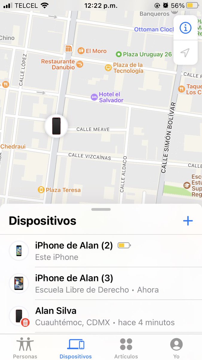 mi celular robado apareció en la Doctores👍🏼😍