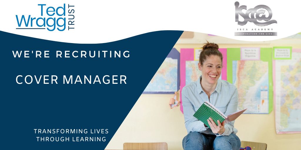 TedWraggTrust's tweet photo. 📢Job opportunity📢
Are you an enthusiastic and organised individual with experience working in a secondary school setting? If so, @IscaExeter are looking for a Cover Manager- it could be the job for you!
Read more 👇
https://t.co/TJm9dRWDpx
#jobsexeter #exeterjobs #jobsdevon https://t.co/3wmCJ4Vr5h
