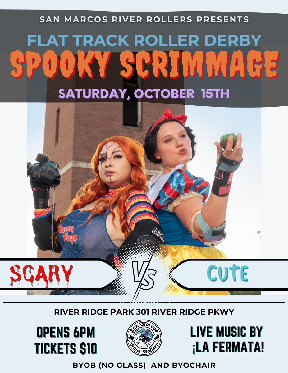 Our bout is coming up soon.  Come watch us 🛼