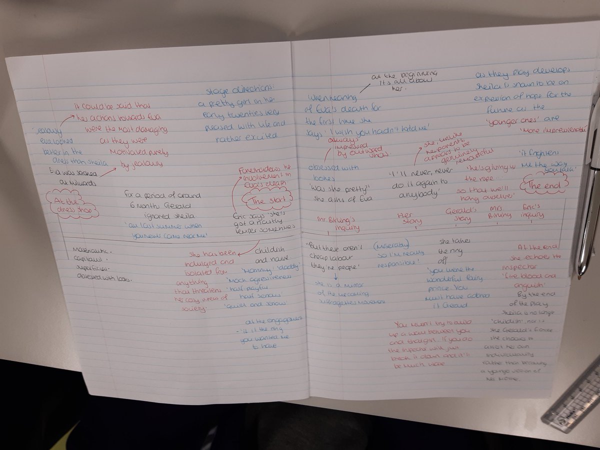 MrsEMEnglish1's tweet photo. Amazing work by Rahela, Christina and Melody today on Sheila Birling @AldersleyHighSc @MissHarris_Hist @MrCHickman1 https://t.co/W2GdyZ5gIm