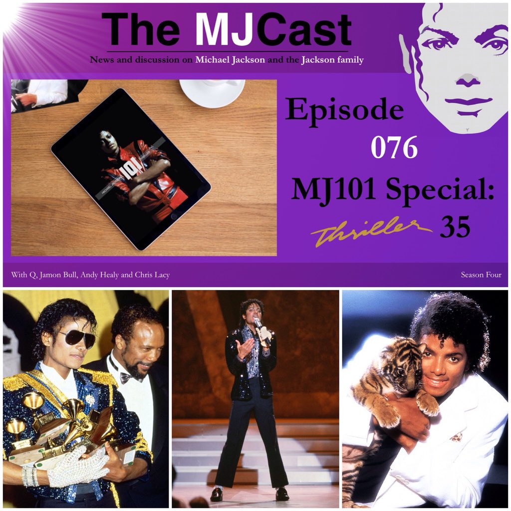 TheMJCast's tweet photo. It's #TheMJCastFlashback! 👻🎃
With #ThrillerNight a month away, let's #rewind to our discussion about the #Thriller album with @MJ_1_0_1 @ @chrislacy1990, on #TheMJCast076.
Check it out, &amp; subscribe! -E💖
🟣 https://t.co/saVDZIsa98
🟢 https://t.co/6hjGseNOpT
#TheMJCastArchives https://t.co/XYlwfb4Eq0