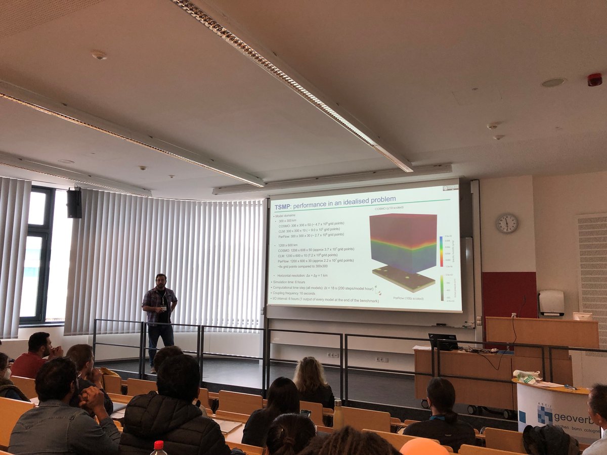 Geoverbund_ABCJ's tweet image. Learning more on terrestrial Modelling &amp;amp; High-Performance Scientific Computing💻at @HPSCTerrSys FallSchool &apos;22, organised &amp;amp; supported by @Geoverbund_ABCJ &amp;amp; CRC1502 DETECT @UniBonn: seminars with invited &amp;amp; internal speakers, hands-on and nice breaks.
@RWTH @UniCologne @fz_juelich
