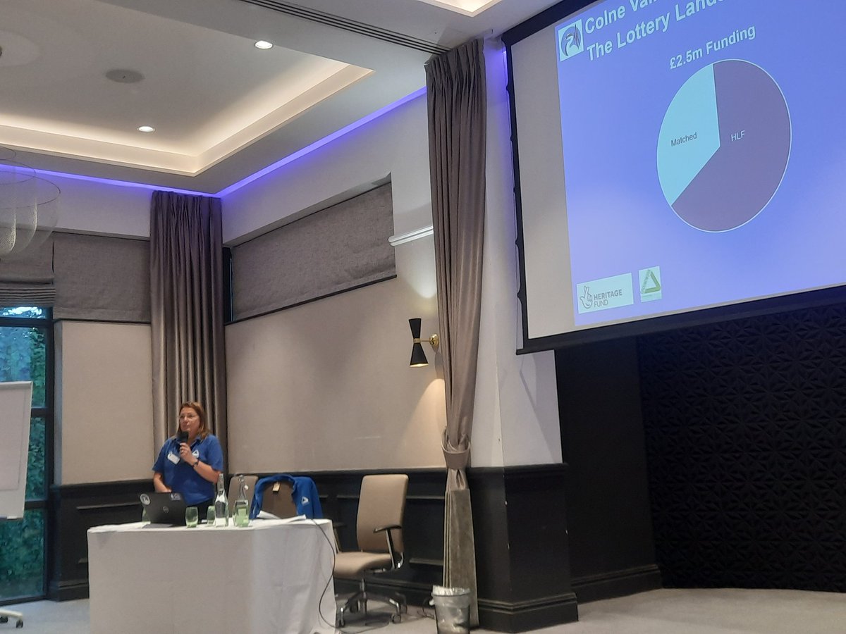 Colne_Valley's tweet image. Debbie Valman, Programme Manager for @GwkSouth  is recounting the success story of our Landscape Lottery Partnership at the @Colne_Valley forum, Denham Grove Hotel tonight.
