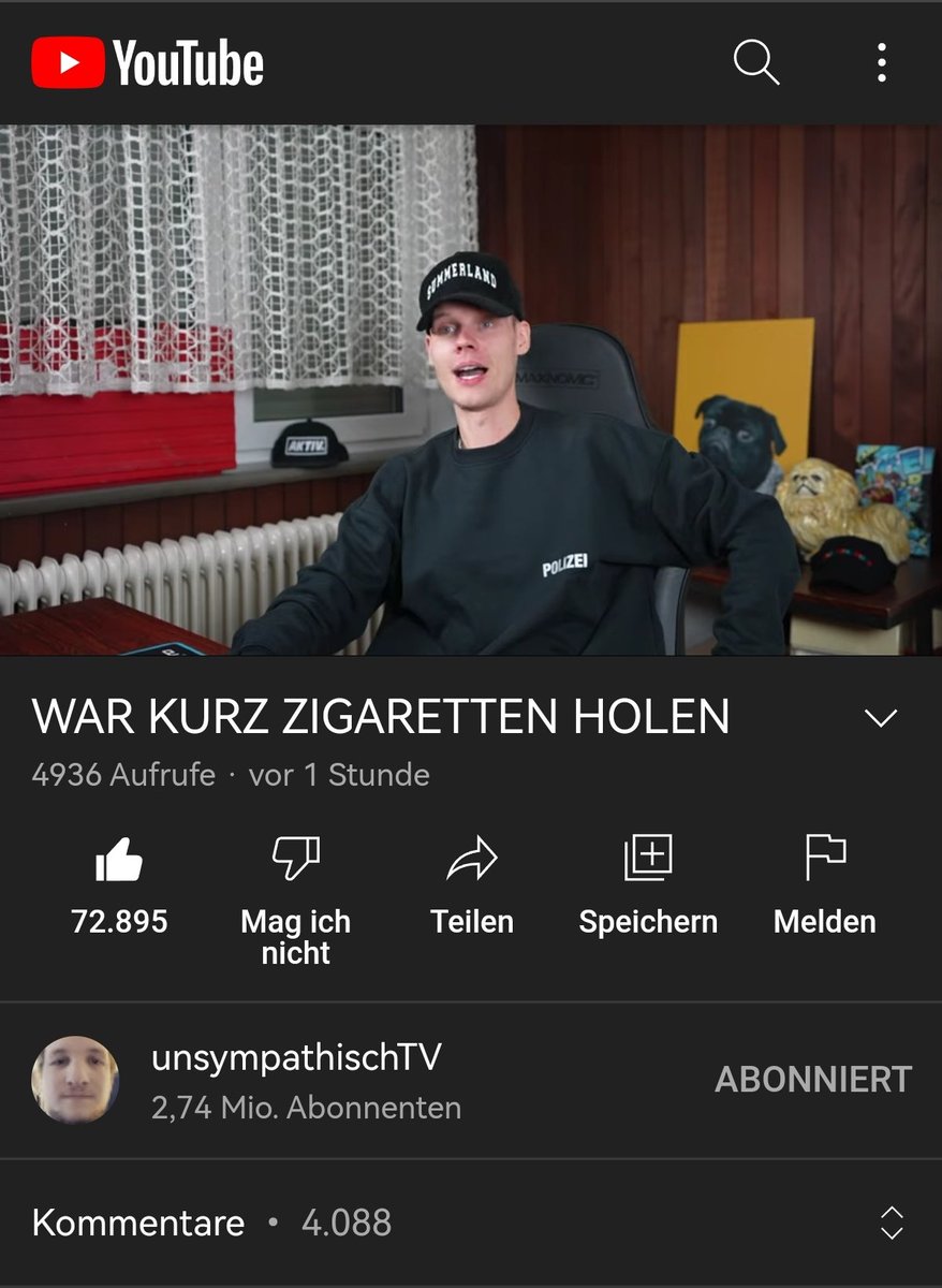 Lujare4's tweet photo. Selbst Youtube kommt mit der ganzen Begeisterung nichtmehr hinterher https://t.co/YvV4ZkHnIt
