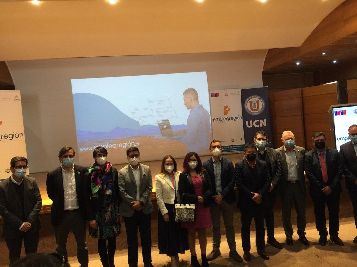 Estamos presentes en la ceremonia de inauguración del Portal <a href="/EmpleoRegion/">Empleo Región</a>, desarrollado por la <a href="/MintrabAntofag/">Mintrab Antofagasta</a>  y la <a href="/UCNorte/">Universidad Católica del Norte</a> , en colaboración con el sector privado.