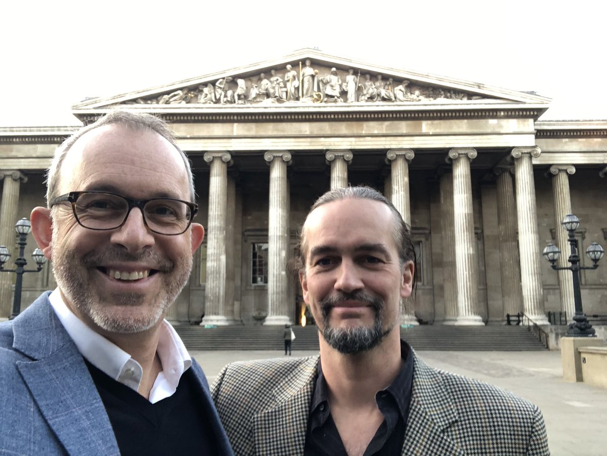 About to enter the @britishmuseum for the celebration of UNTOLD MICROCOSMS. What an absolute privelege.  @hayfestival #SDCELAR