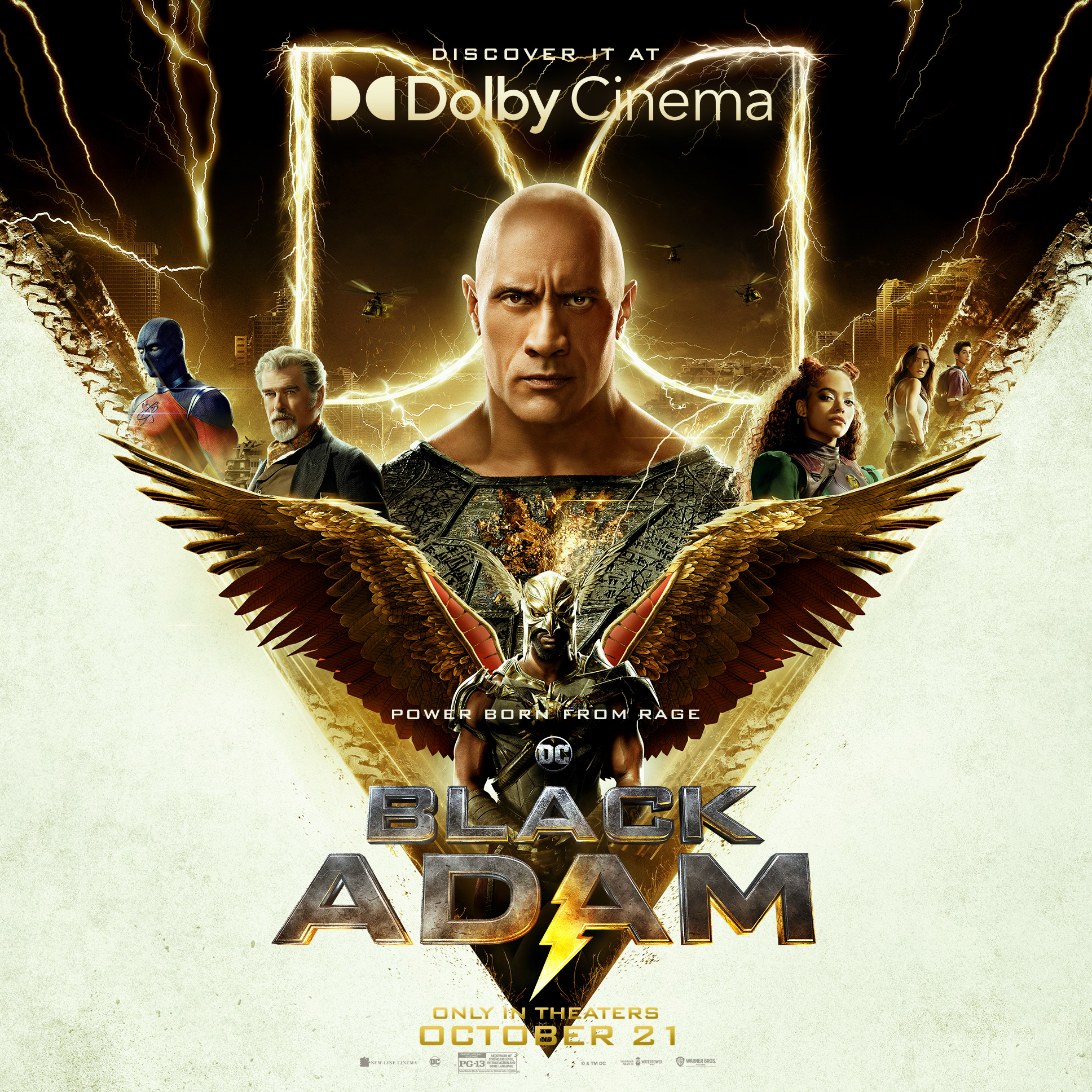 Black Adam Dolby Cinema poster