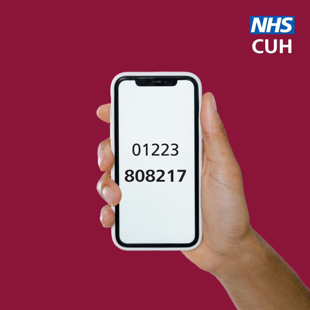 Cambridge University Hospitals NHS (@cuh_nhs) on Twitter photo Currently, our phone lines beginning with 217 are not working.
This impacts individuals calling our Rosie birth centre and maternity assessment line.
Please, instead, call: 01223 808217
We apologise for any inconvenience caused.
<a href="/rosiehospital/">The Rosie Hospital</a> Currently, our phone lines beginning with 217 are not working.
This impacts individuals calling our Rosie birth centre and maternity assessment line.
Please, instead, call: 01223 808217
We apologise for any inconvenience caused.
<a href="/rosiehospital/">The Rosie Hospital</a>