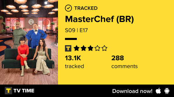 smokeandvisions's tweet photo. I've just watched episode S09 | E17 of MasterChef (BR)! https://t.co/rLLgba8ujW #tvtime https://t.co/V4L8cqT35t