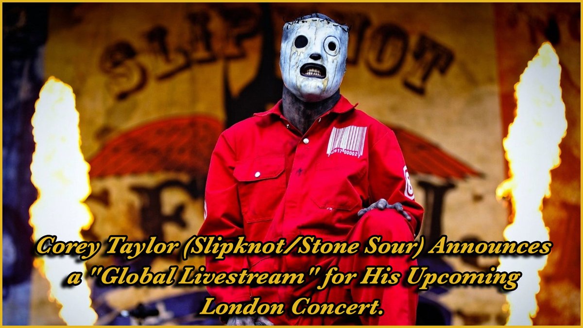 TheScalist's tweet photo. https://t.co/w5YEeA85mk 
On October 17, @slipknot /@stonesour  frontman @CoreyTaylorRock  will perform at the Palladium in London, England. The event will be broadcast live.
@TheScalist 
#coreytaylor #thetayloffoundation #slipknot #Stonesour https://t.co/xfSOqzsq5M