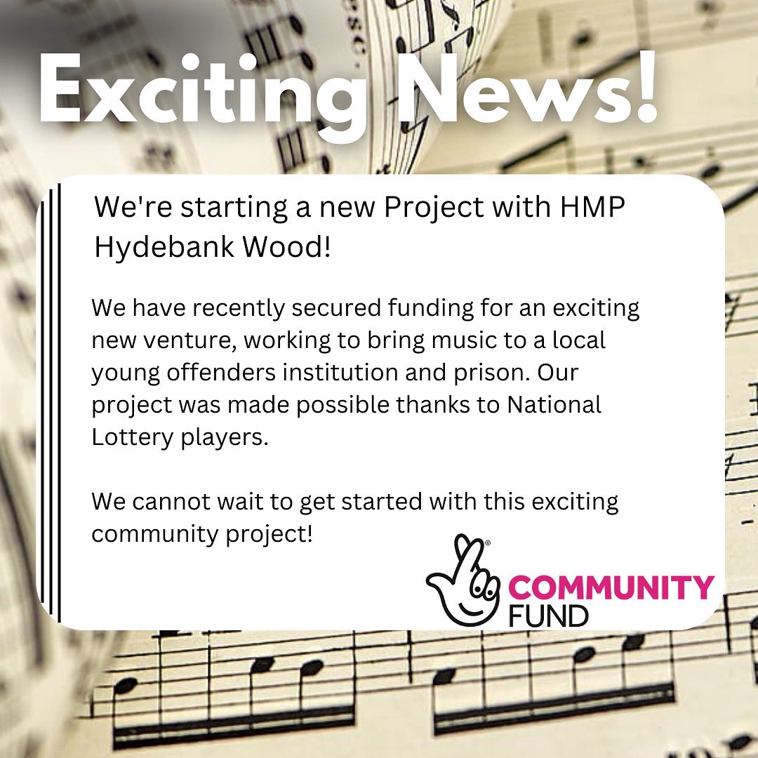BeConservatoire's tweet photo. Exciting News!

A new project for The Conservatoire Belfast, we’ll be running a choir at HMP Hydebank Wood. 

Follow along to see updates on this new venture. https://t.co/gfVdcbX2Sr