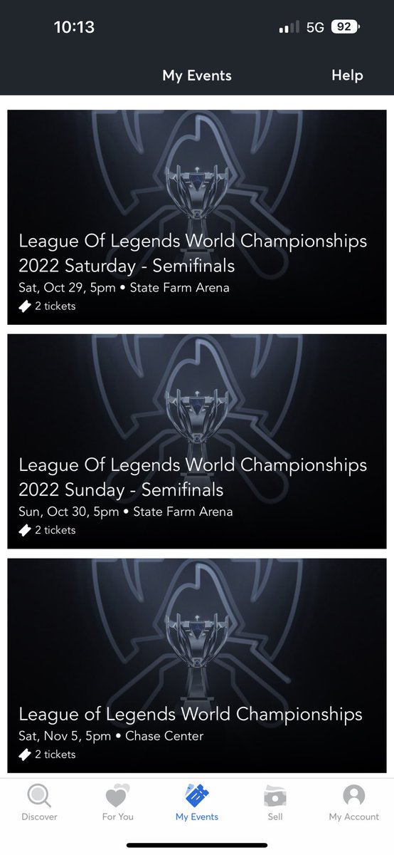 All semi and final tickets are secured let’s go!