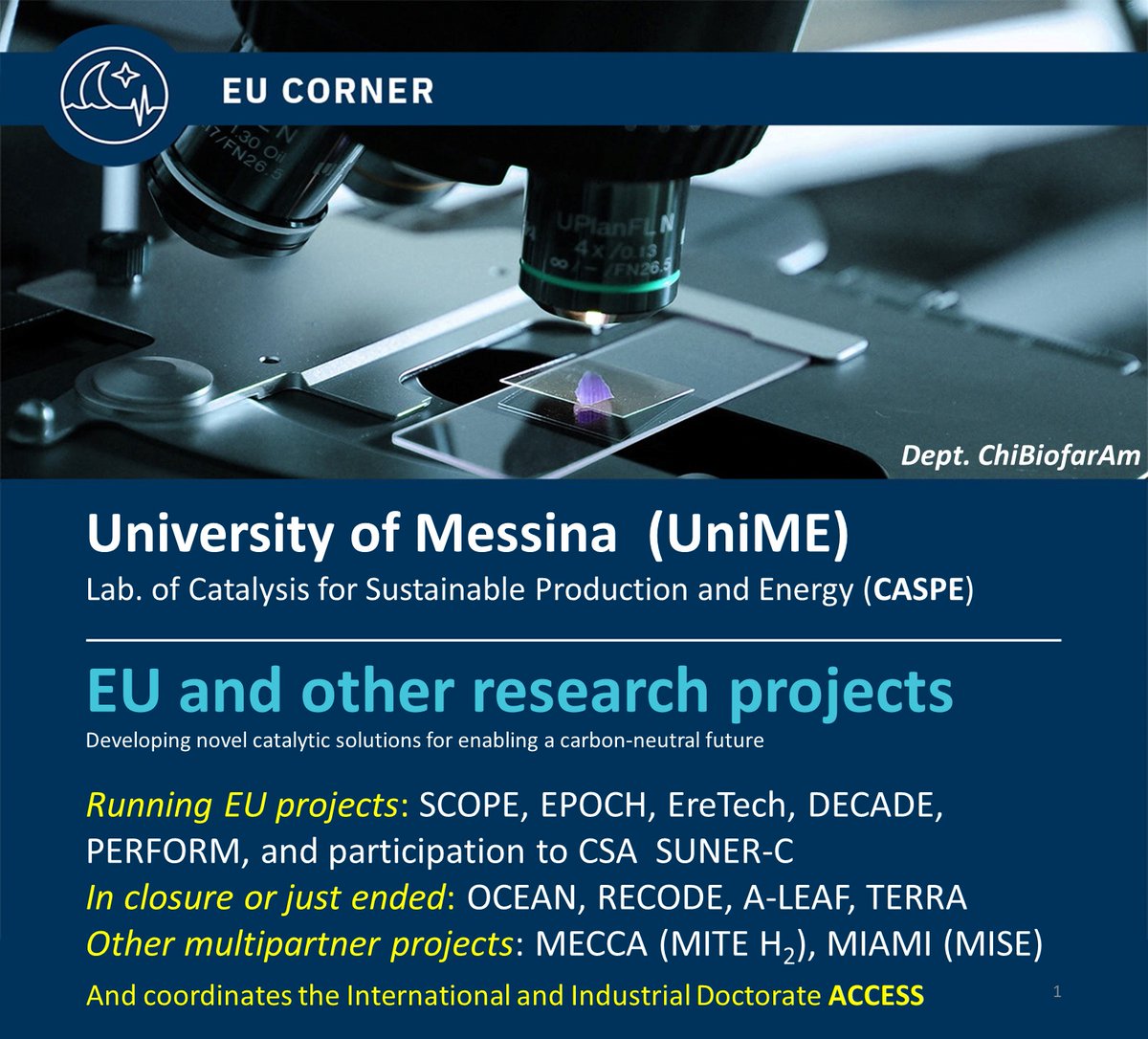 MednightEu's tweet photo. European projects where MEDNIGHT partners are working on
#Mediterraneanscience #unitedbyscience #eucorner #nightitaly
@unimessina https://t.co/6DWZO4i0Ee