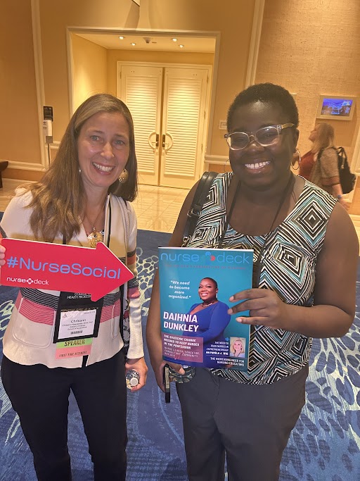 TheNurseDeck's tweet image. Meeting some really cool people @NLN Education Conference - from nursing education leaders to nursing students and social workers to innovative companies! #NLN @AdelphiU @WaldenU