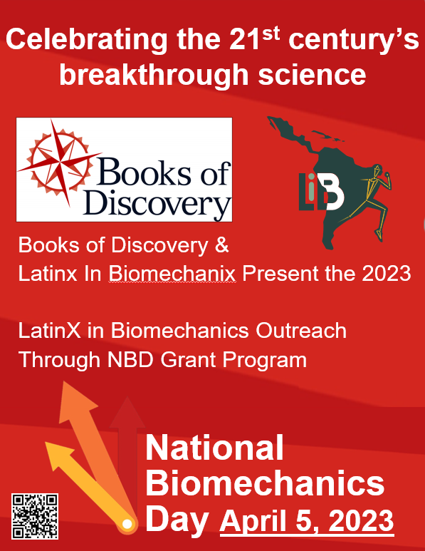 BiomechanicsDay's tweet photo. #NBD2023 soon announces grants supporting NBD events and student travel to conferences. We are working w/ @BertecHQ on 2 &amp; @books_discovery on a 3rd. (4th program on #disability #biomechanics has 1 detail to iron out). See all grant applications shortly at https://t.co/2DHm7hRW11 https://t.co/zWXQbnELaa