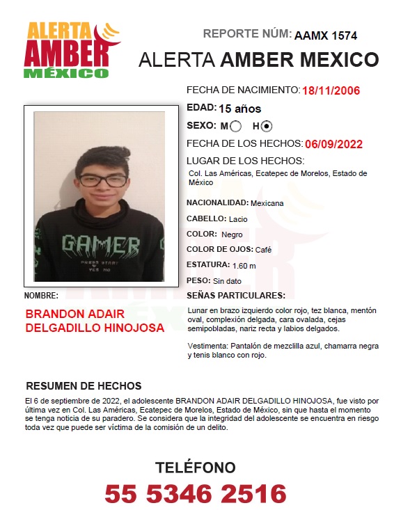 CAPUFE's tweet photo. #AlertaAMBER https://t.co/2Su4o6dReC