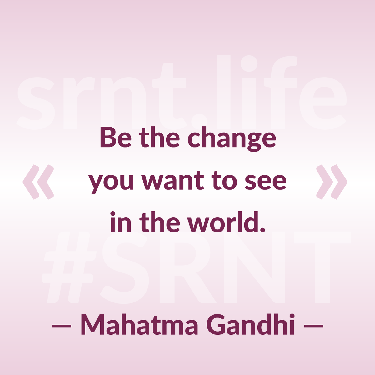 SRNT_life's tweet photo. «Be the change you want to see in the world.»
— Mahatma Gandhi

https://t.co/Fn9RpjrnmL

#SRNT #SRNTlife #Serenity #help #helpnearby #helpapp #volunteers #funds #charity #people #society #support https://t.co/cF5T2CIu9x