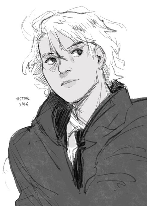 been listening to #vicious by @veschwab and i just needed to visualize what victor looks like 🫣 