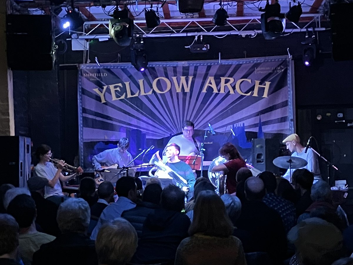 jazzteabeer's tweet photo. A total delight to be @YellowArch this evening for @LauraJurd’s #bigfriendly band and a wonderful reception from a sellout crowd for this open-hearted and optimistic music; just perfect. They’re at Cambridge on Friday, tickets here:
https://t.co/73lXBCWYuS https://t.co/FZxZkORT9Q