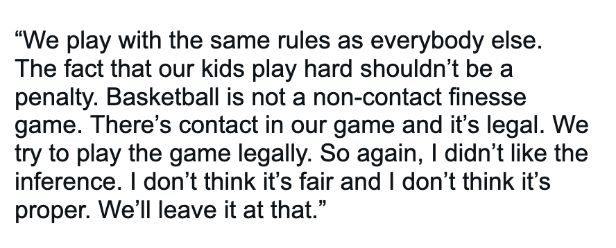 _dannydavis's tweet photo. At today's media scrum, UT coach Vic Schaefer addressed Stanford coach Tara VanDerveer's "People don’t want to see football or rugby" comment in March about the Longhorns' style of play. Schaefer has not talked with VanDerveer about what was said ahead of the Elite Eight. #HookEm https://t.co/pKTyJGuNmt