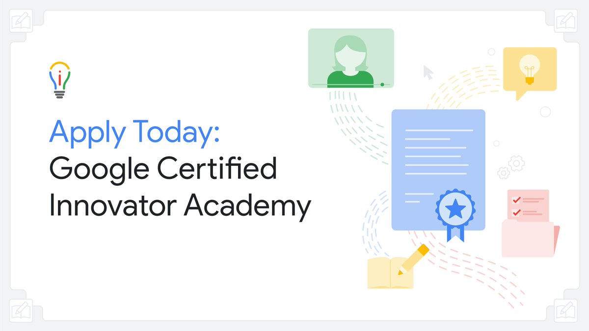 The Google for Education Certified Innovator Program recognizes &amp; supports educators who are excited to grow professionally, advocate for impactful technology, &amp; innovate to improve classrooms, schools &amp; local communities. Learn more &amp; apply: goo.gle/3SJHJ8O #GoogleEI