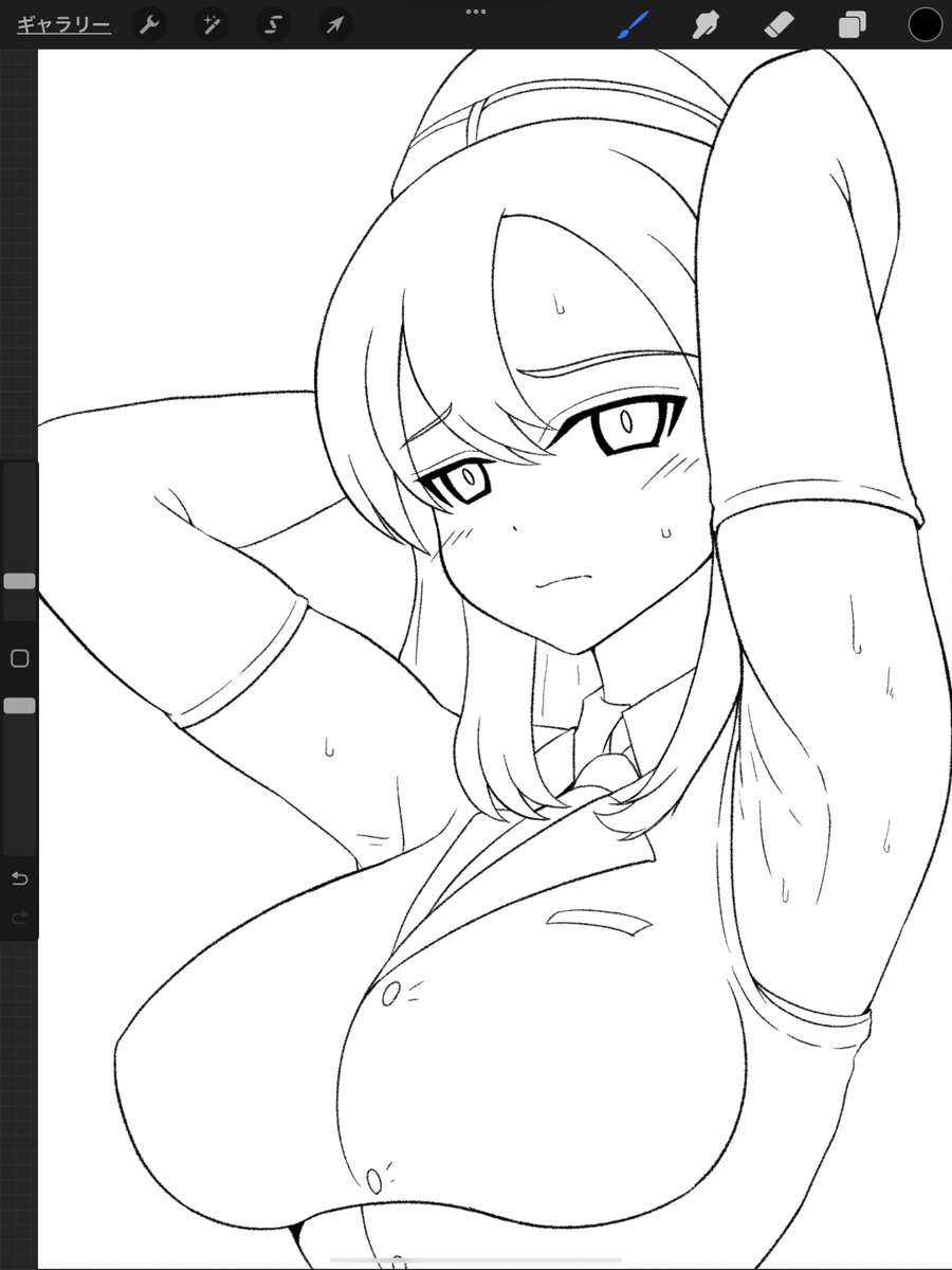 線画。

塗る。 https://t.co/3jTG1ijrG8 