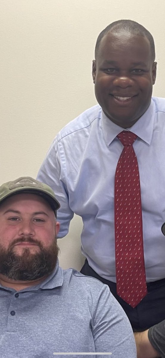 Chris_UmCBS's tweet photo. @NickAdamsinUSA Nick! This is my uncle La’Ron (right) he said he’s a major fan! He’s a fellow god fearing, American loving patriot! Can he get a retweet? #AmericaForever https://t.co/lWFGB46jPa