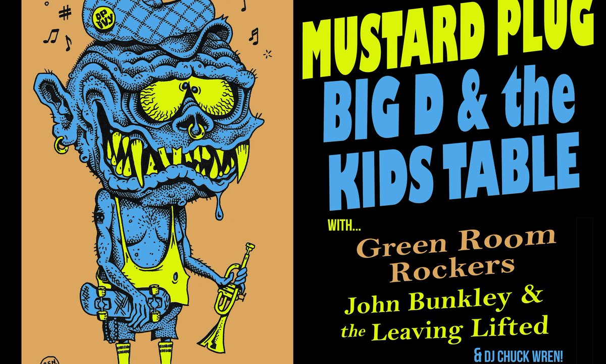 Huge #Ska show this Fri 9/30 <a href="/ChopShopChi/">Chop Shop</a> the return of @Mustard_Plug <a href="/BigDBoston/">Big D and the Kids Table</a> <a href="/grr_ska/">Green Room Rockers</a>  <a href="/LeavingLifted/">Leaving Lifted</a> f/John Bunkley + DJ Chuck Wren  
DO NOT MISS!!!!