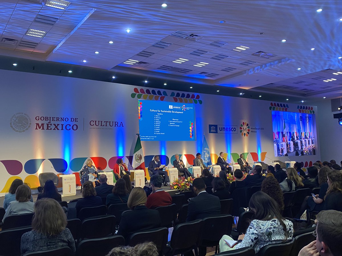 #MONDIACULT2022 UNESCO is discussing how the preservation of the planet can only be done through Climate Justice because people effect the environment 

Artist are the key in Protecting the PLANET in building sustainable ecosystems and promoting Cultural diversity is FUNDAMENTAL