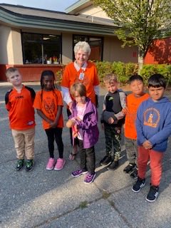 Proud of Wm. F Davidson as they reflected on meaning behind Orange Shirt Day.Assembly followed by Walk of Solidarity in memory of all the children who attended Residential Schools.# sd36learn# bced
